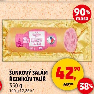 Salám šunkový Řezníkův talíř