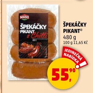 Špekáčky pikant Maso Příbram