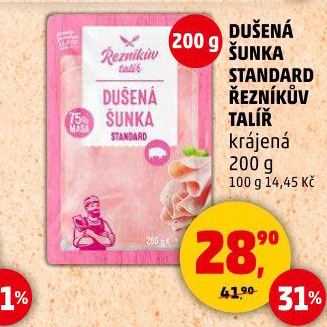 Šunka dušená standard Řezníkův talíř