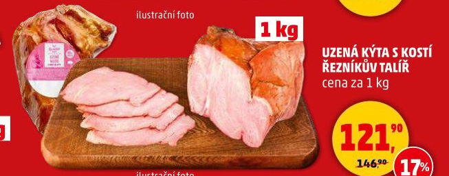 Uzená kýta s kostí Řezníkův talíř