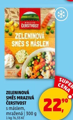 Zeleninová směs s máslem mražená Mrazivá Čerstvost