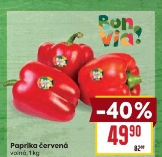 Paprika červená Billa Bonvia