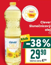 Slunečnicový olej Clever