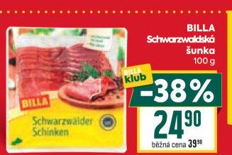 Šunka schwarzwaldská Billa