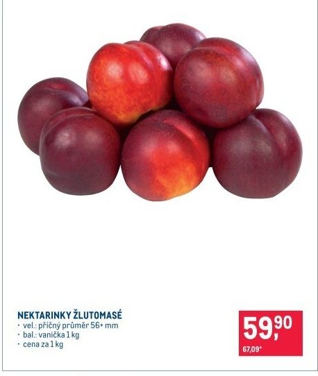 NEKTARINKY ŽLUTOMASÉ