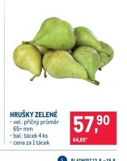 HRUŠKY ZELENÉ