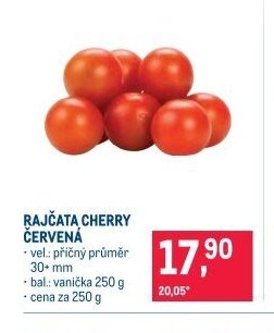 RAJČATA CHERRY ČERVENÁ