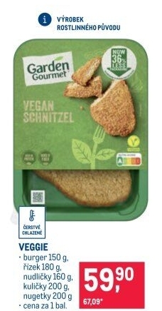 Veganské nugetky Veggie Garden Gourmet