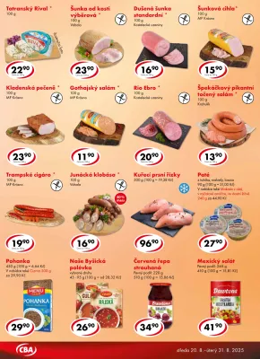 akční leták CBA 20.8.2025-31.8.2025