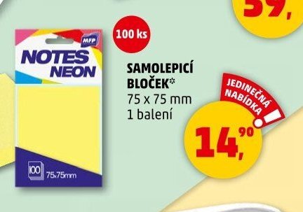 SAMOLEPICÍ BLOČEK*