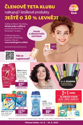 akční leták Teta drogerie 14.8.2025-26.8.2025