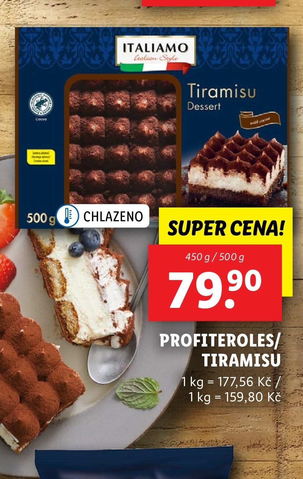 Italiamo Profiteroles/Tiramisu