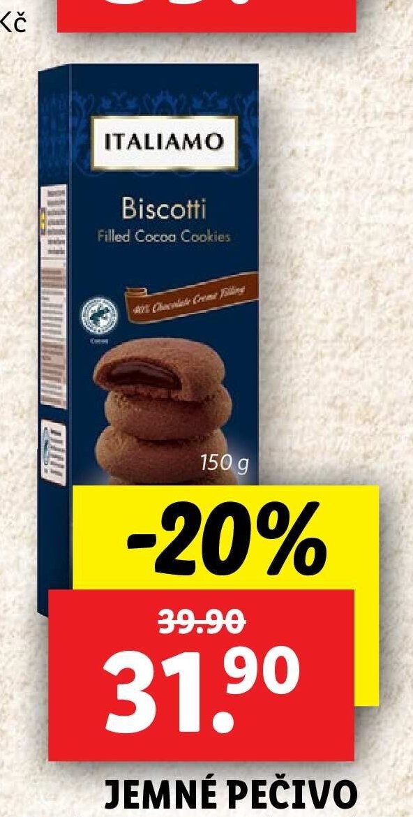 Italiamo Biscotti s krémovou náplní