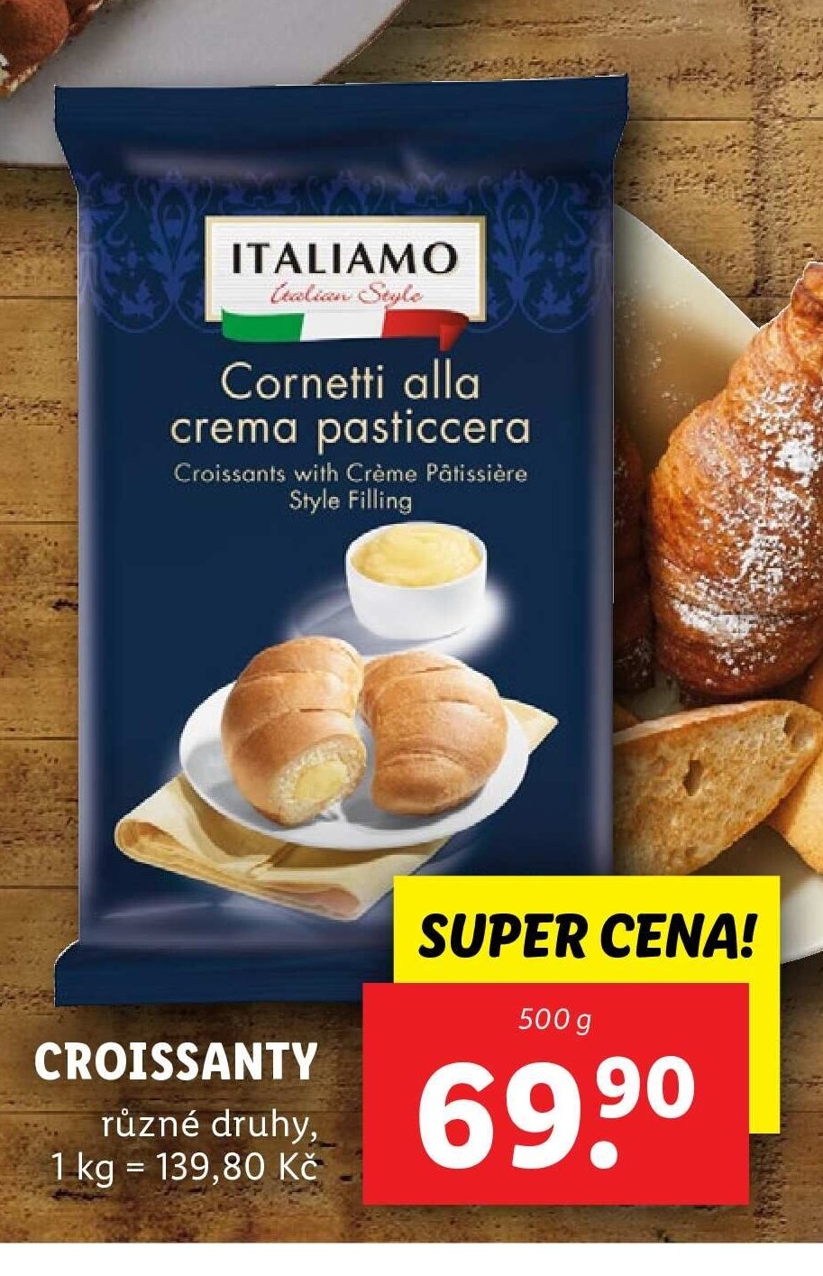 Italiamo Cornetti alla crema pasticcera