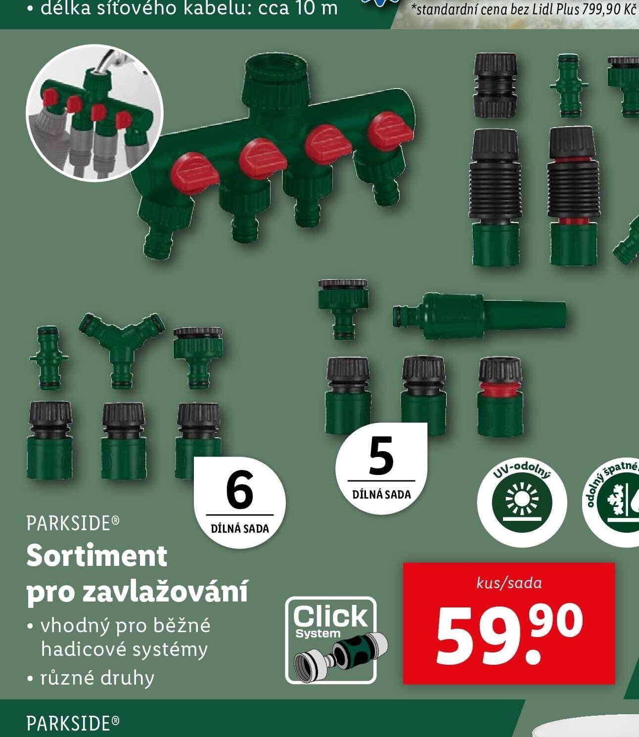Sortiment pro zavlažování