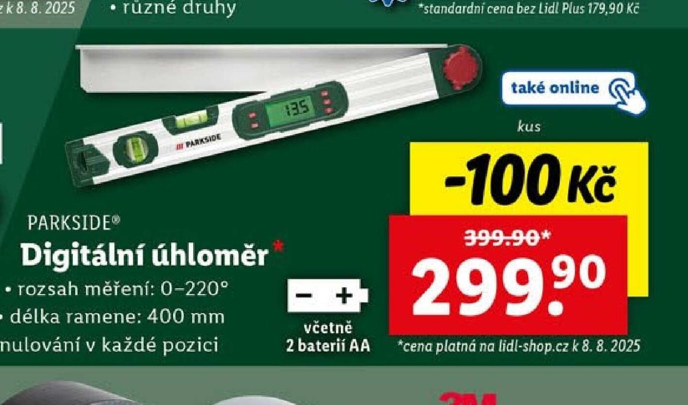 PARKSIDE Digitální úhloměr