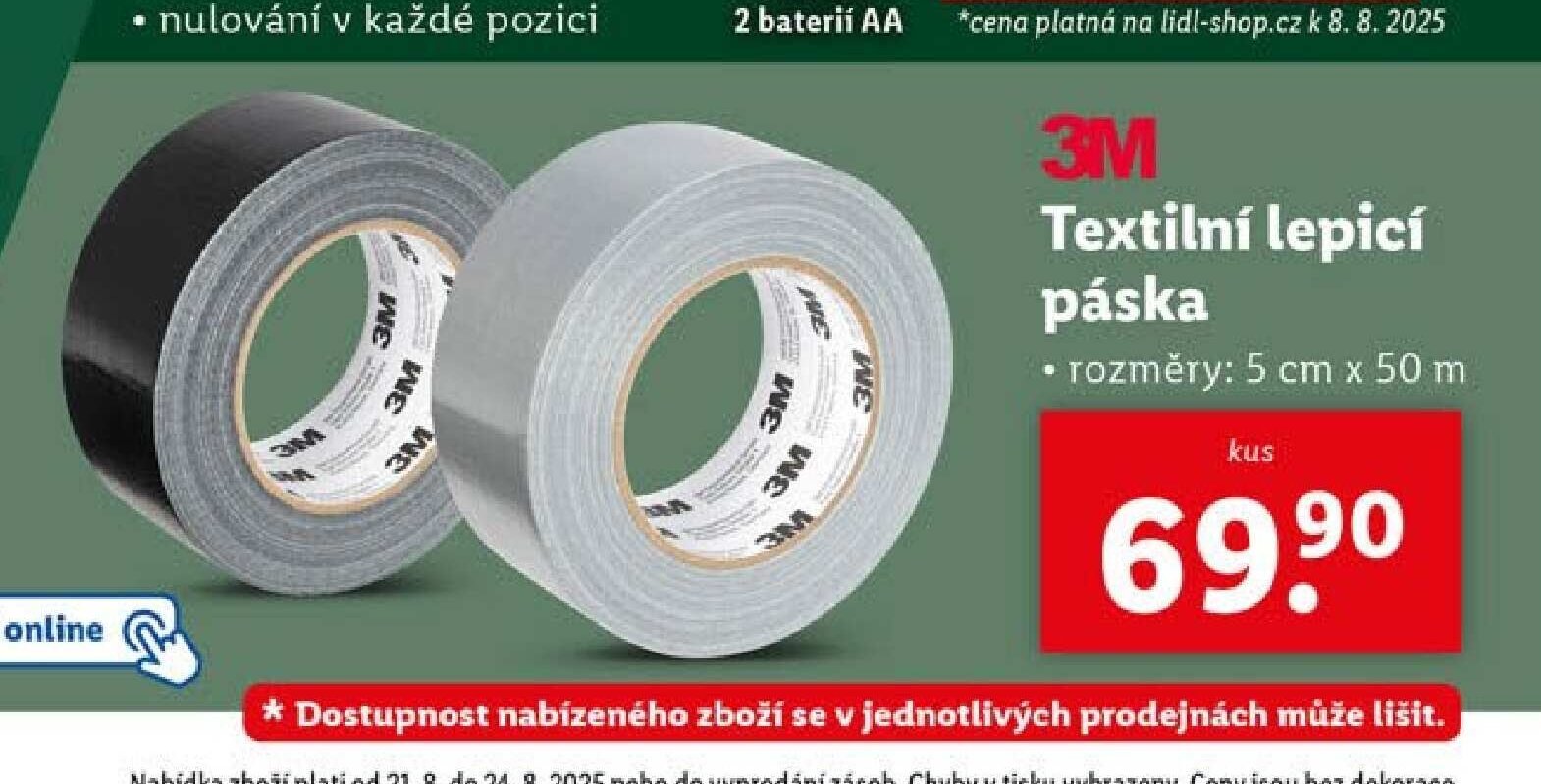 3M Textilní lepicí páska