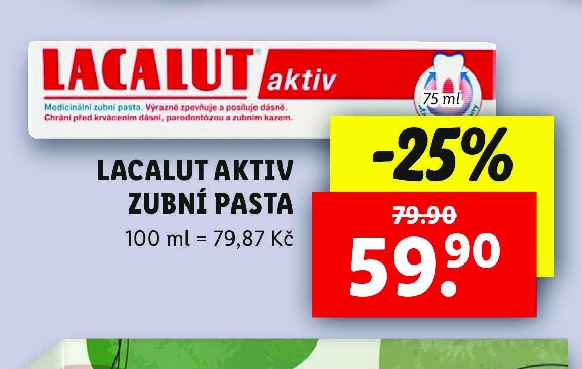 Lacalut aktiv zubní pasta