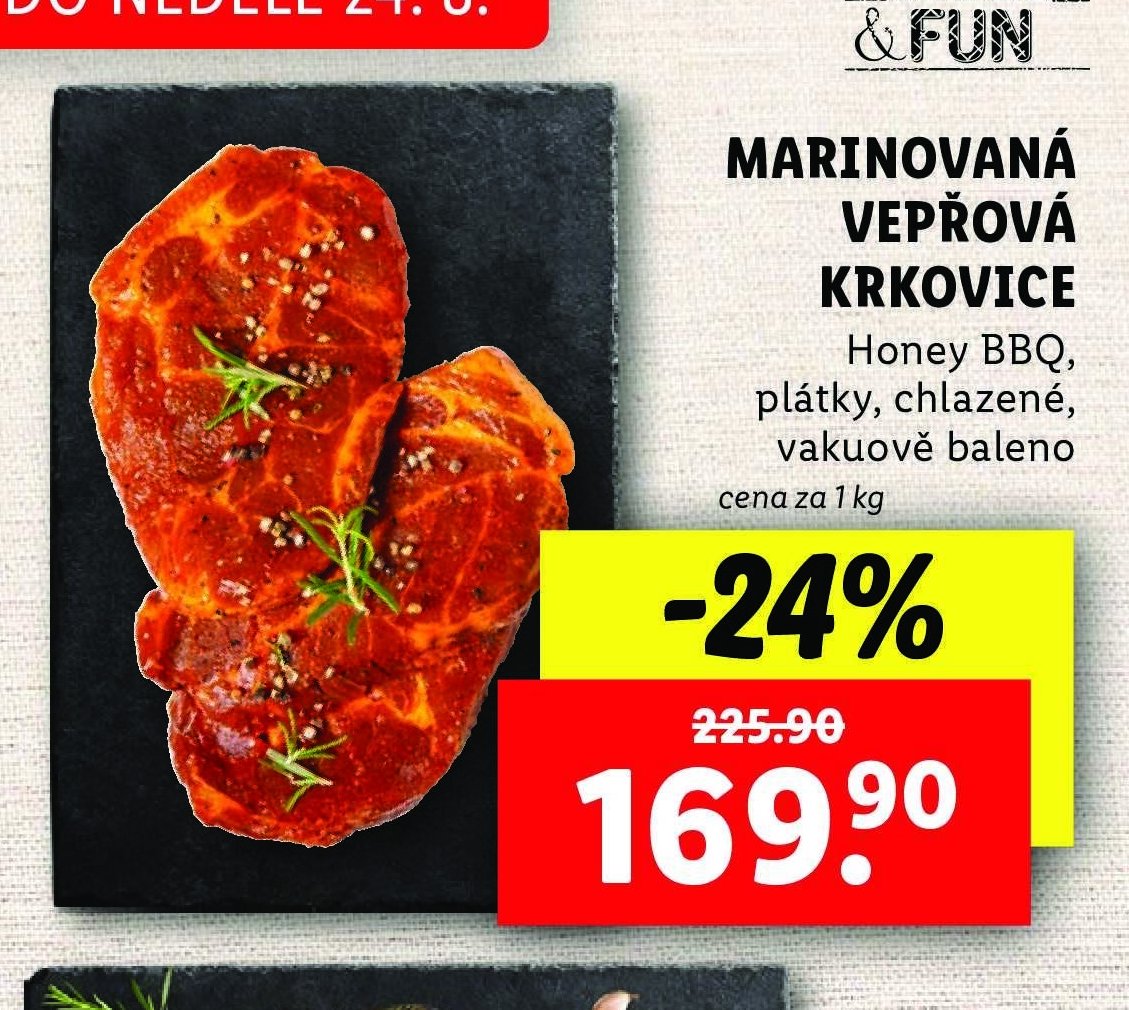 Marinovaná vepřová krkovice