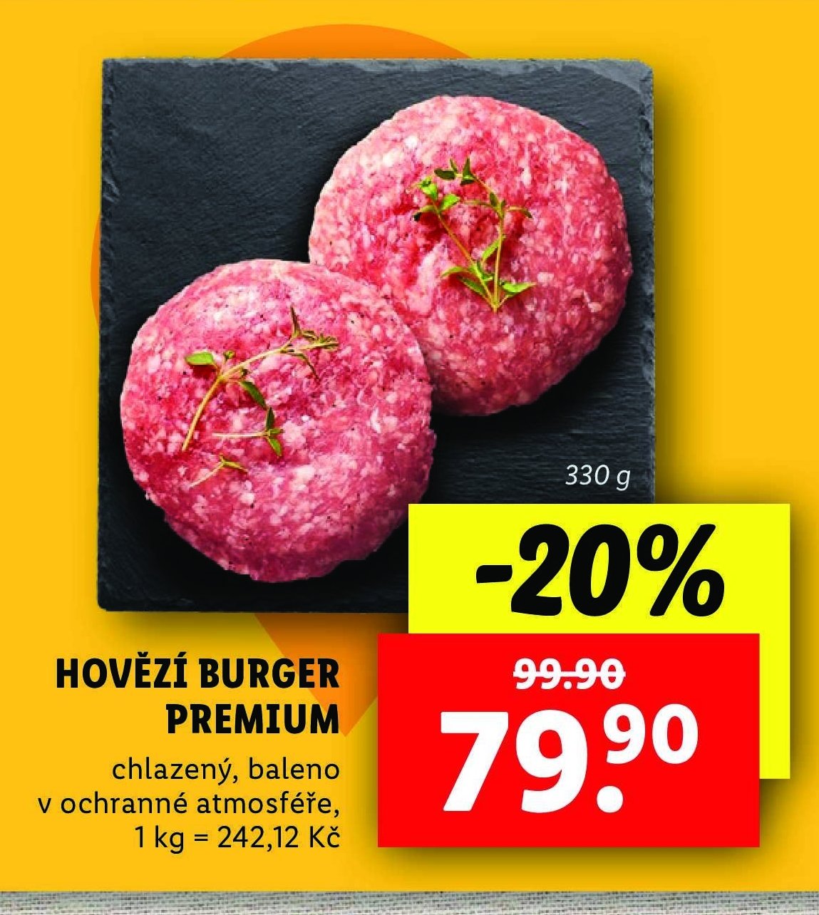 Hovězí burger premium