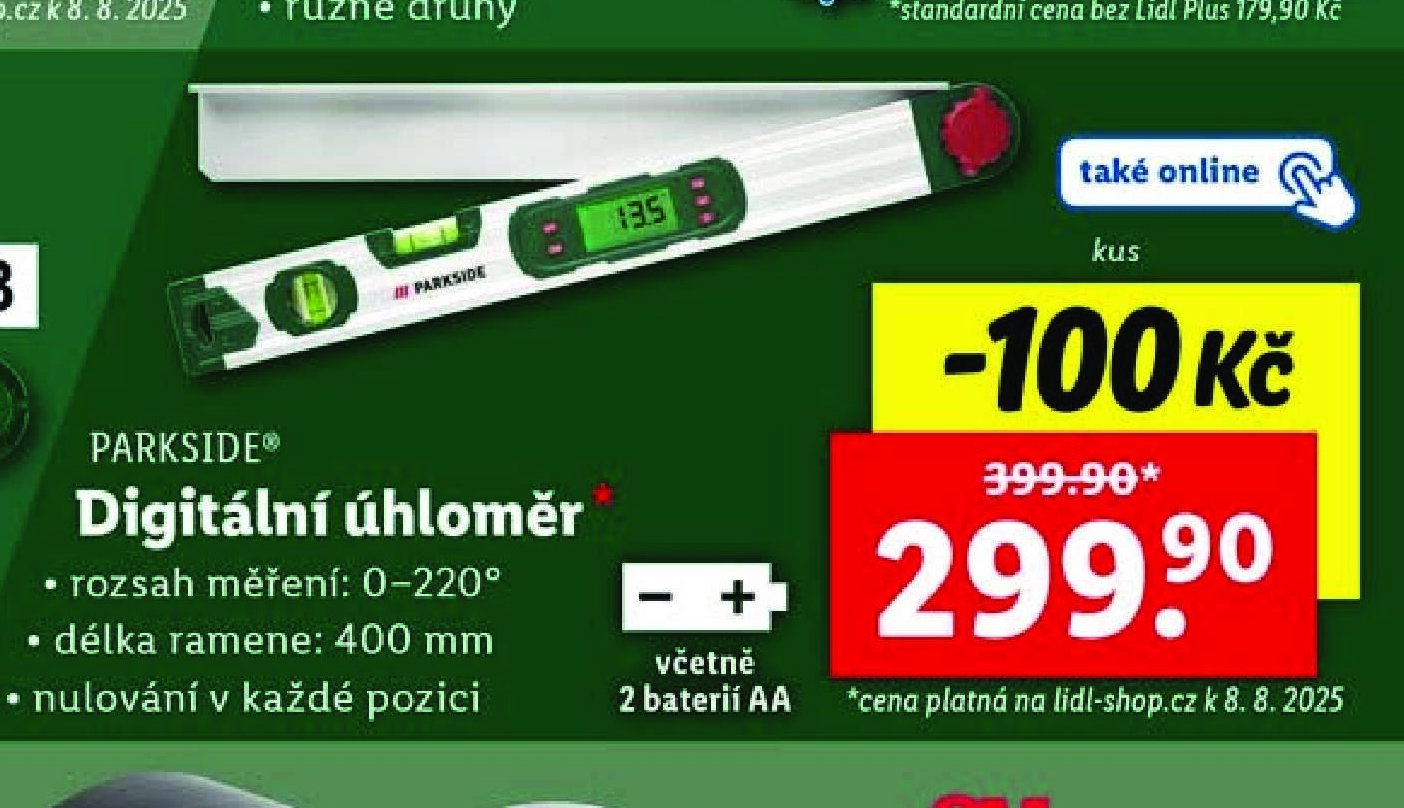 PARKSIDE Digitální úhloměr
