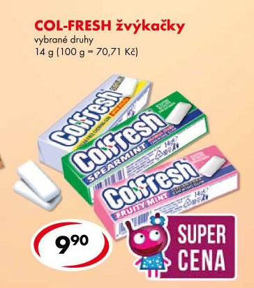 COL-FRESH žvýkačky