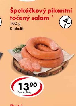 Špekáčkový pikantní točený salám - CBA akcniletaky.com