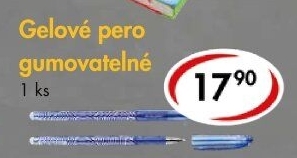 Gumovací gelové pero