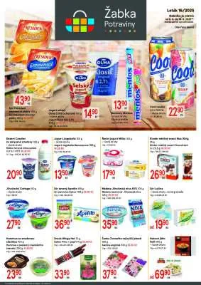 akční leták Žabka 6.8.2025-19.8.2025