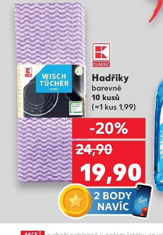 Hadříky barevné Classic