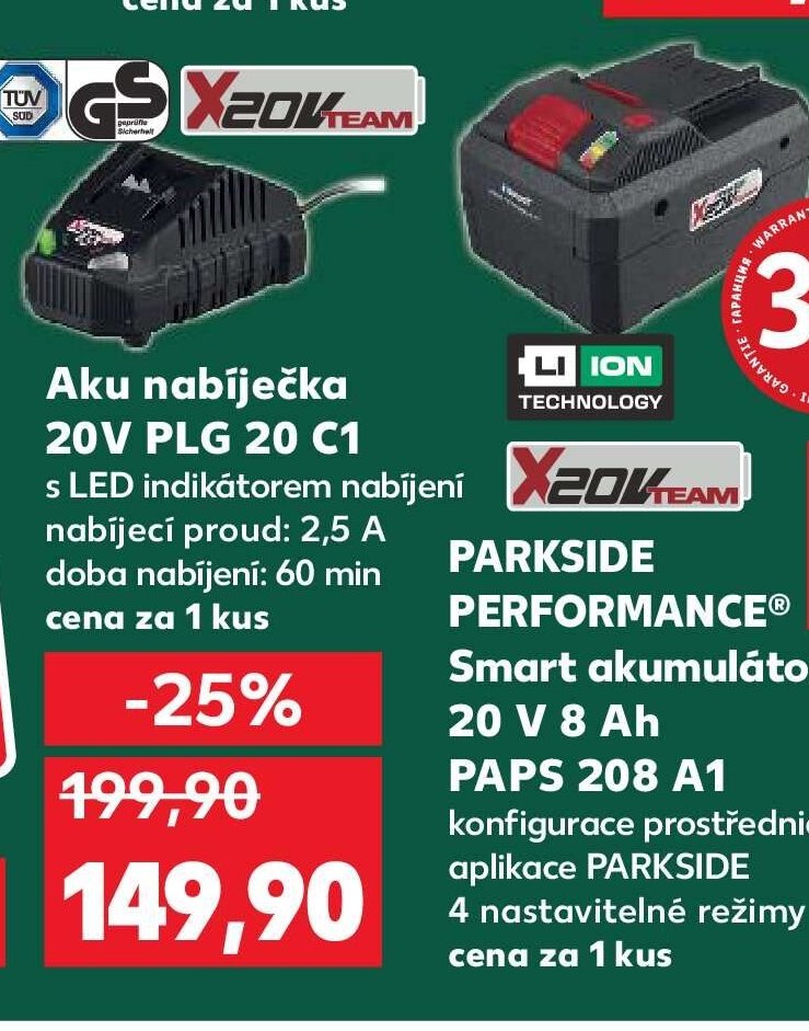 Aku nabíječka 20 V PLG 20 C1