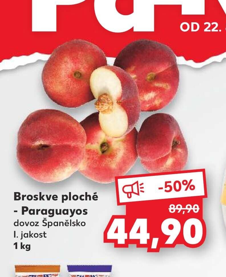 Broskve ploché - Paraguayos - Kaufland akcniletaky.com