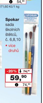 Spokar sada školních štětců
