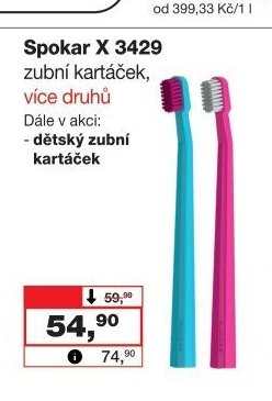 Spokar X 3429 zubní kartáček