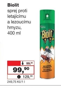 Biolit sprej proti létajícímu a lezoucímu hmyzu