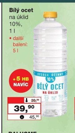 Bílý ocet na úklid