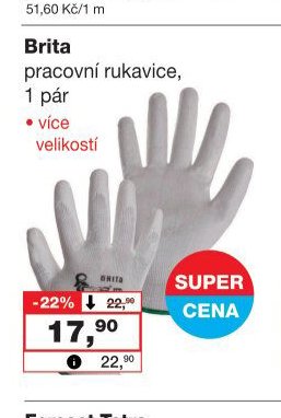 Brita pracovní rukavice