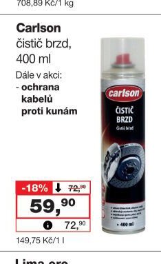 Carlson čistič brzd, 400 ml
