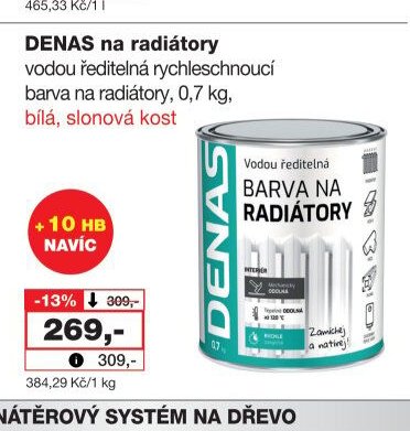 DENAS na radiátory