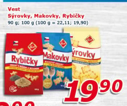Krekry Sýrovky Vest