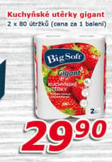 Kuchyňské utěrky 2vrstvé Gigant Big Soft