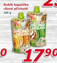 Ovocná kapsička Svačinka Kubík