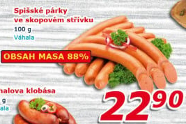 Párky spišské Váhala