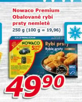 Rybí prsty nemleté mražené Nowaco Premium