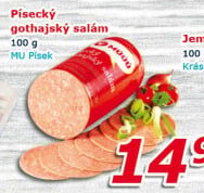 Salám Gothaj Maso uzeniny Písek