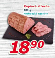 Střecha kapiová Kostelecké uzeniny