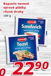 Sýr tavený plátky Kapucín