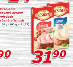 Tavené sýry Président