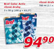 WC blok tuhý Color Aktiv Bref