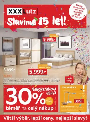 akční leták XXXLutz 18.8.2025-31.8.2025